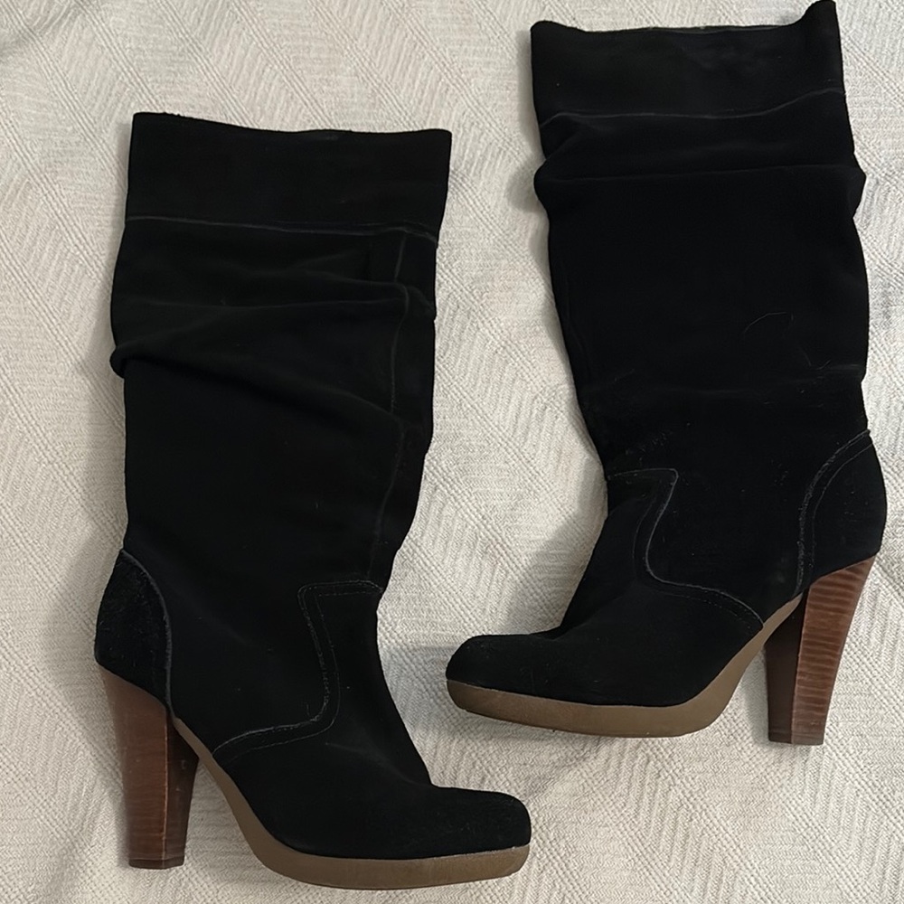 Victorias Secret Suede tall slouch boots